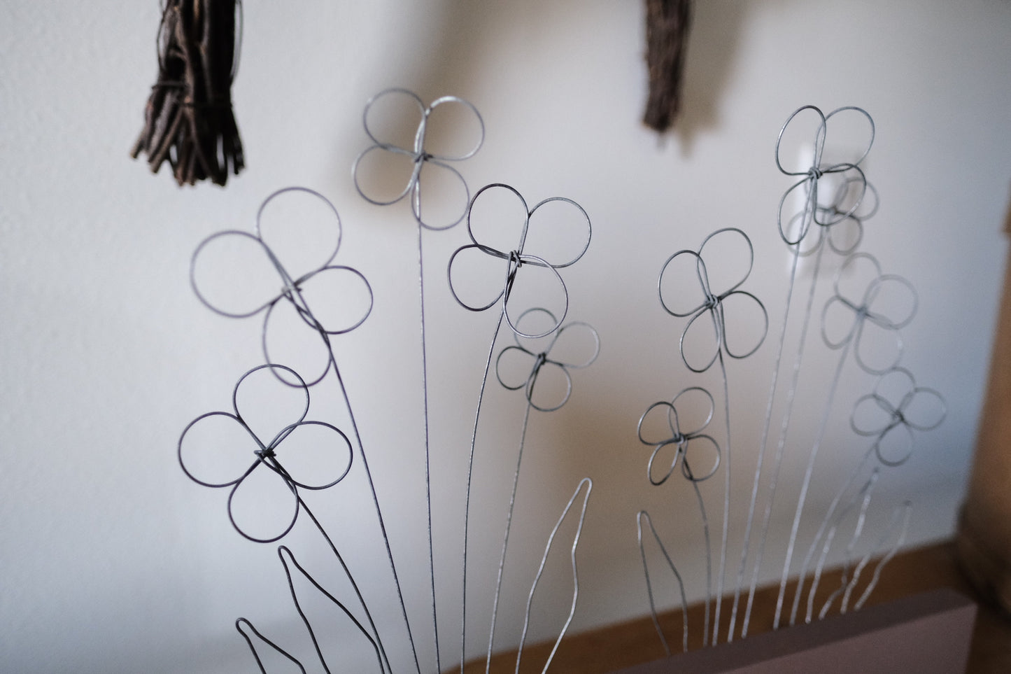 Mauve Trim with Dainty Flowers